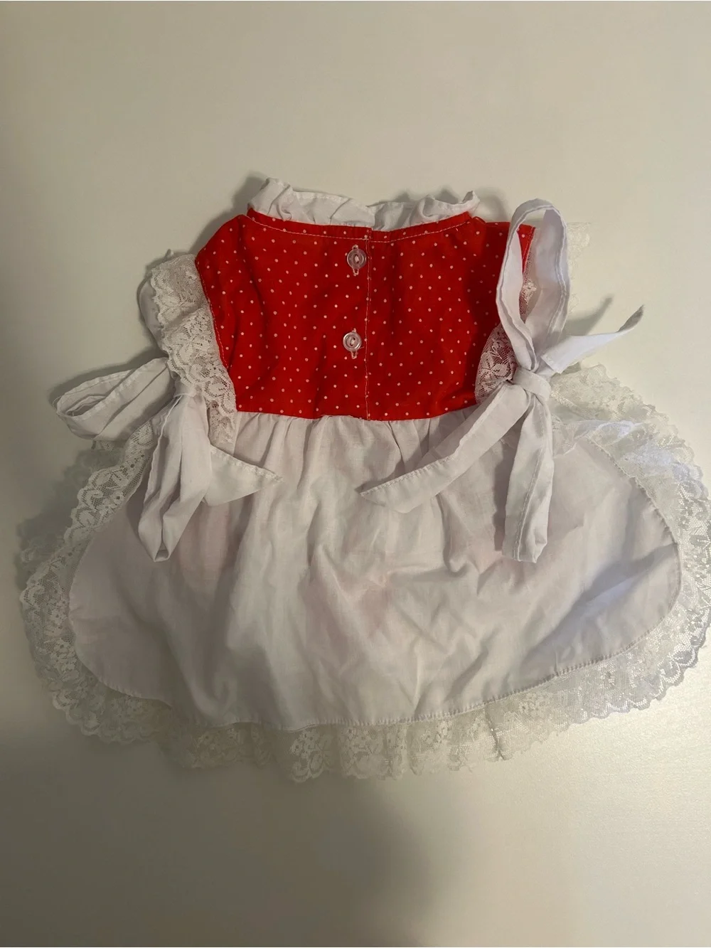 Vintage Strawberry Appliqué Baby Dress